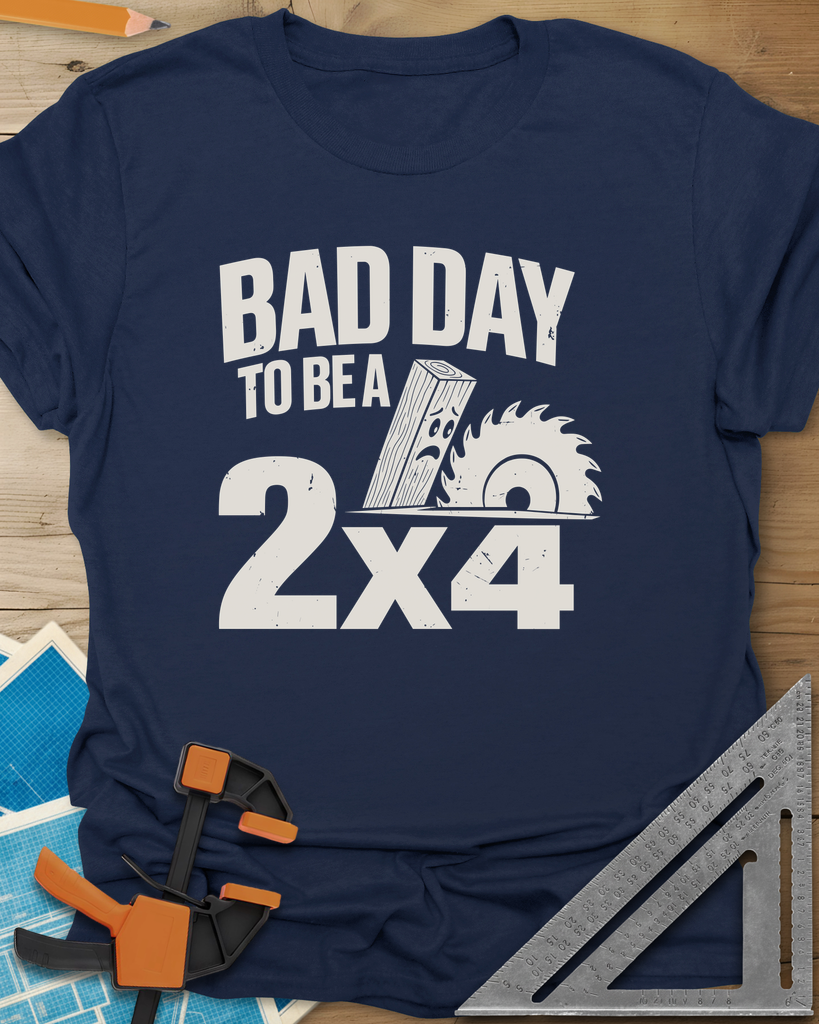 Bad Day 2x4 Tee — navy