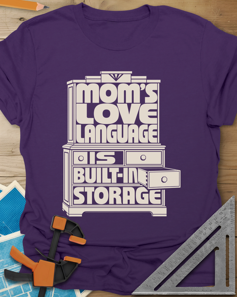 Built-In Storage Tee — purple