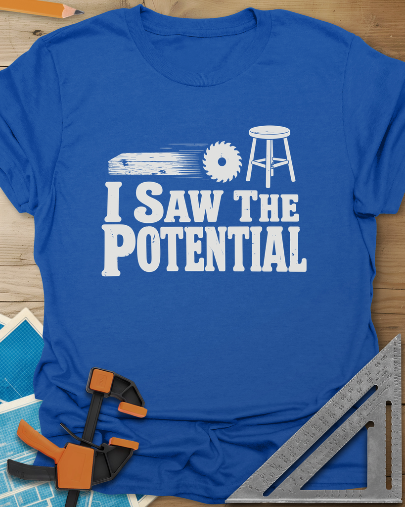 Saw The Potential Tee — royal
