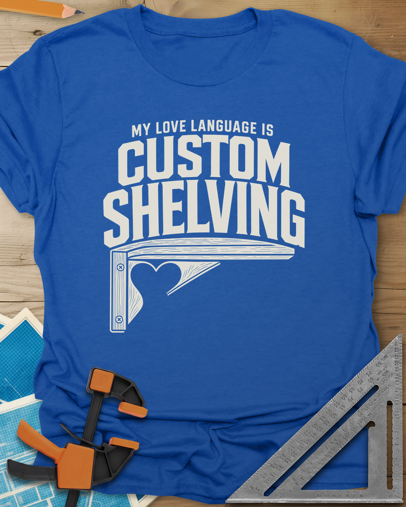 Custom Shelving Tee — royal