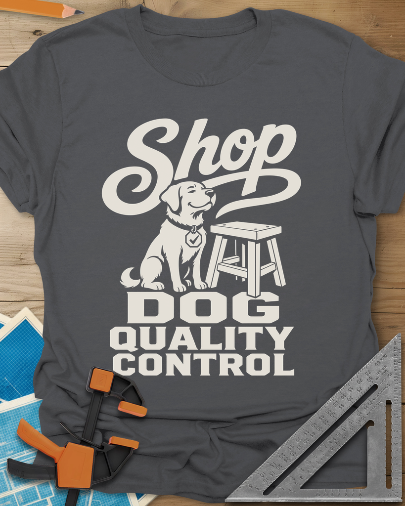 Shop Dog Tee — charcoal