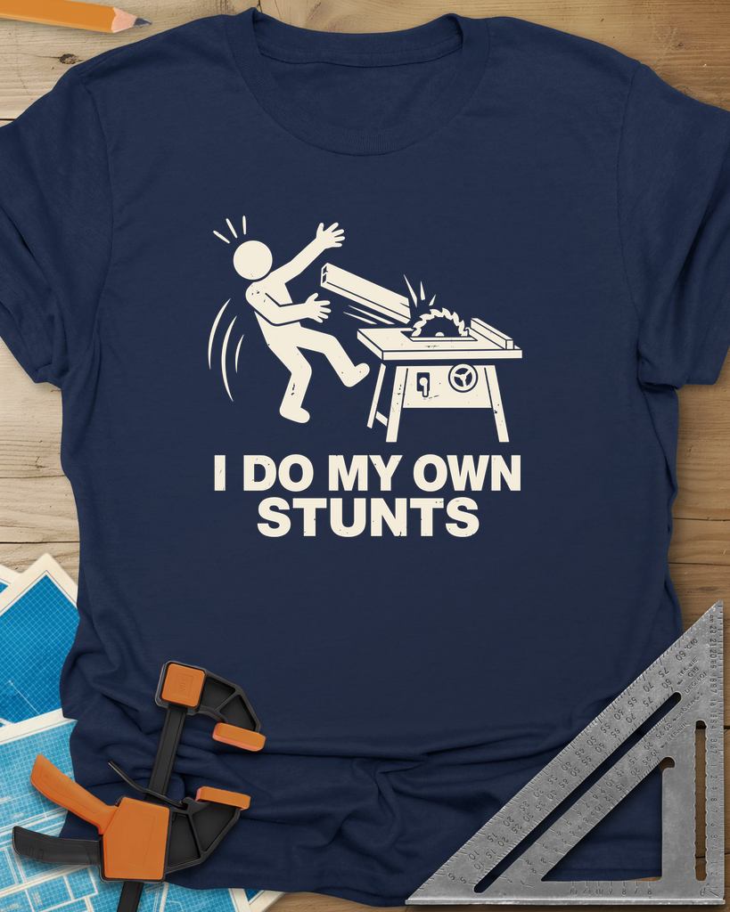 DIY Stunts Tee — navy