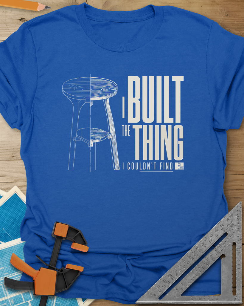 Built The Thing Tee — royal
