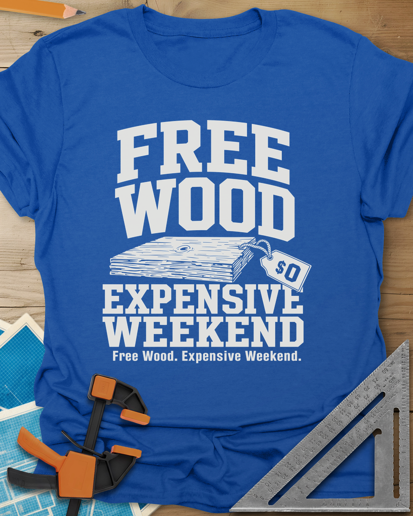 Free Wood Tee — royal