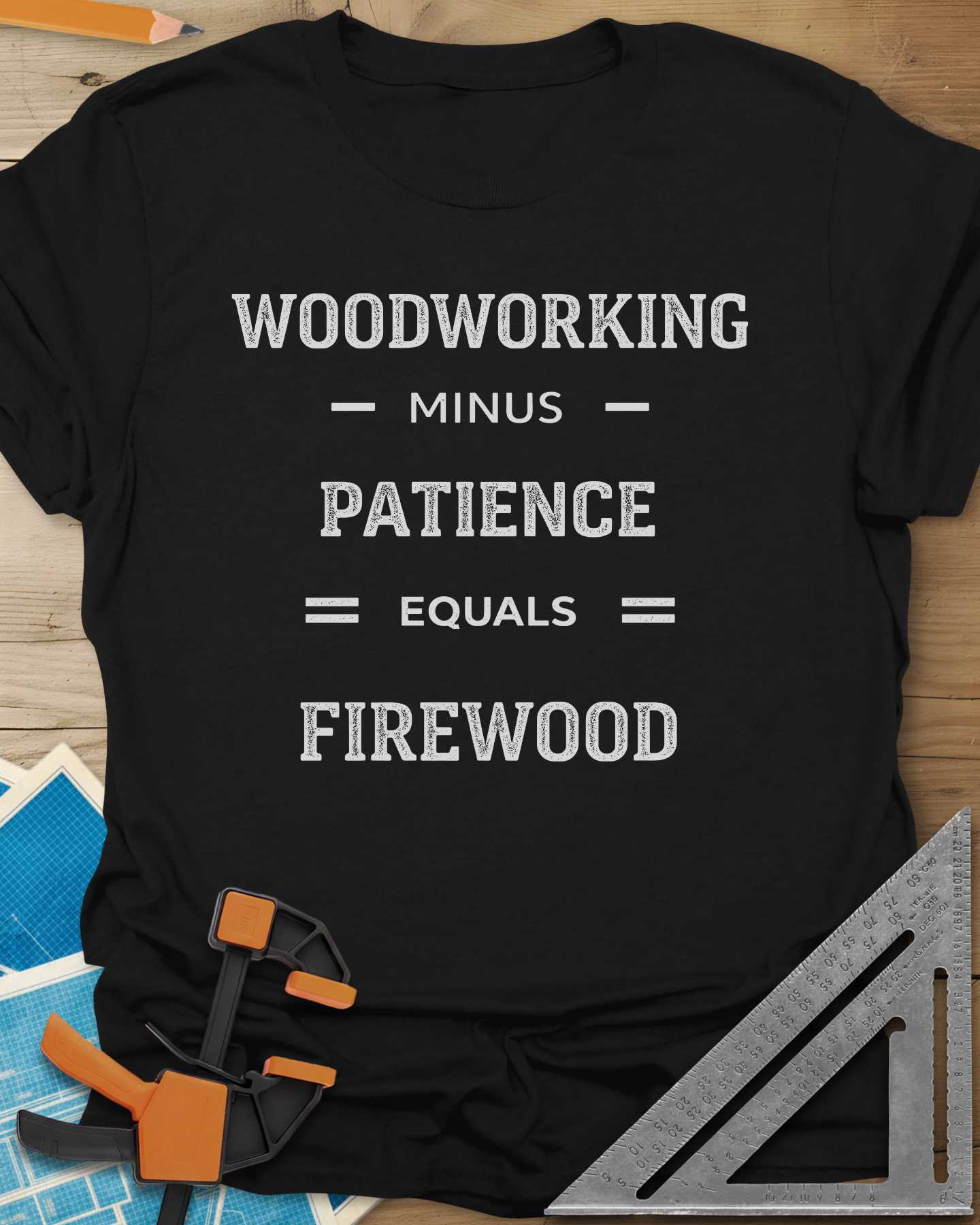 Woodwork Minus Patience Tee
