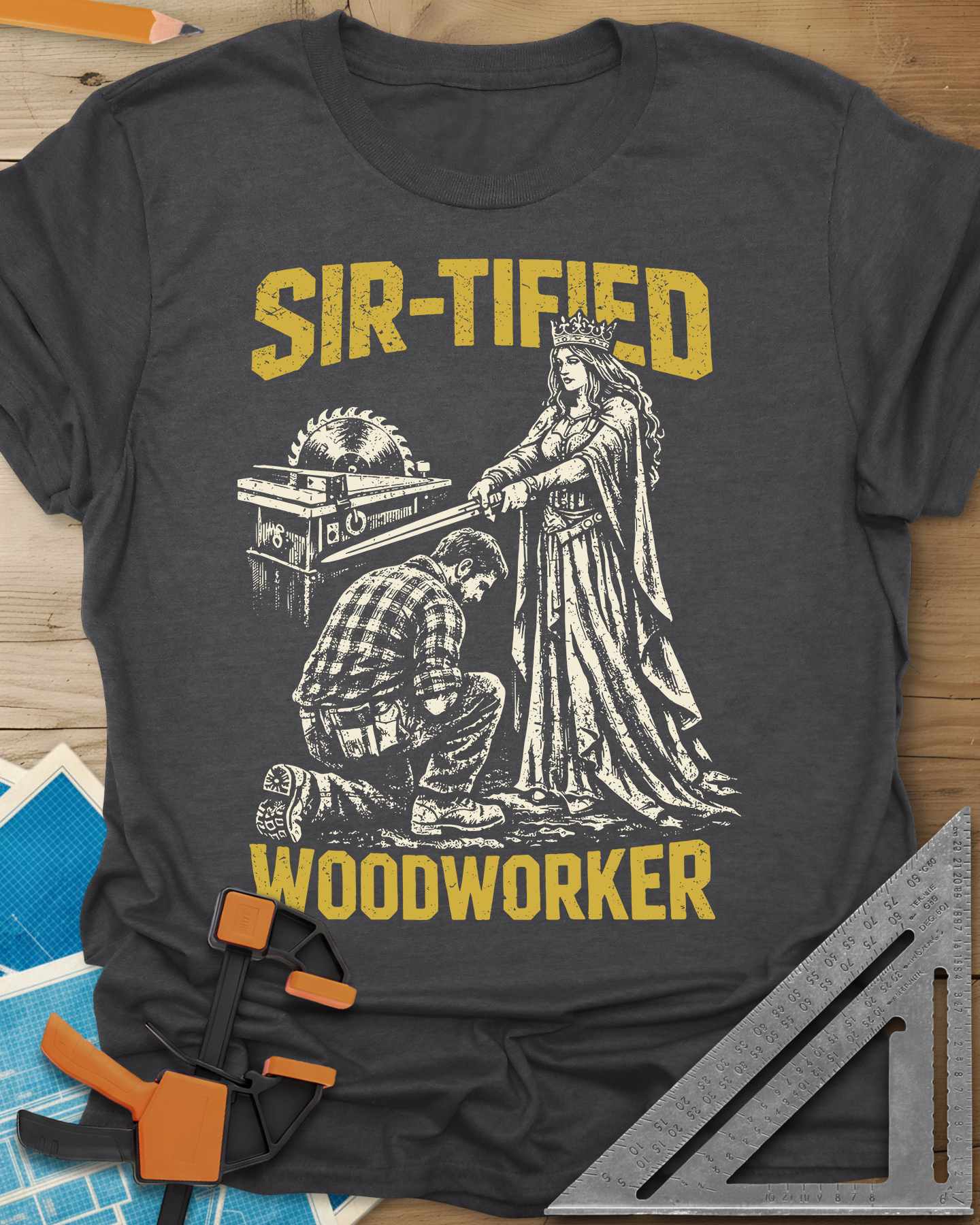 Sir Tified Woodworker Tee