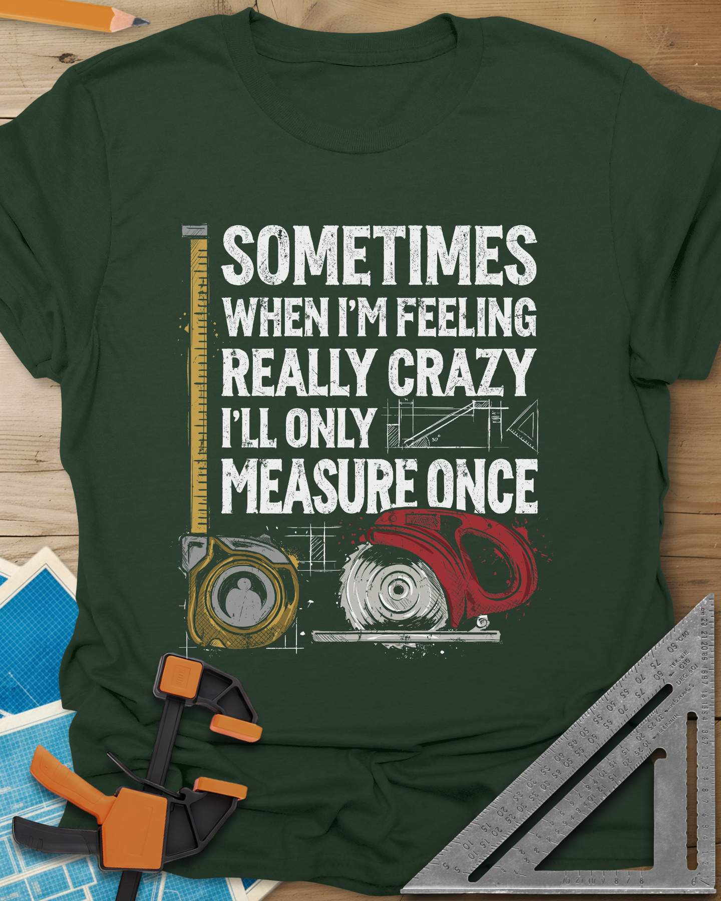 Measure Once Tee