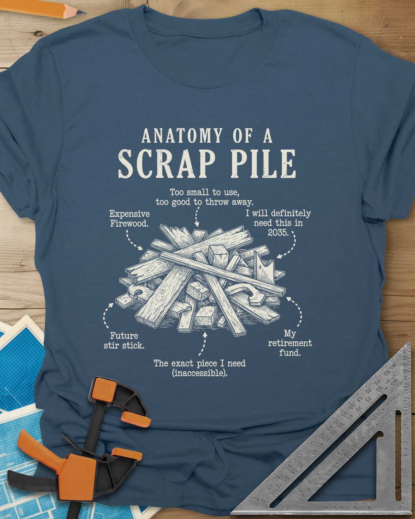 Anatomy of a Scrap Pile Tee