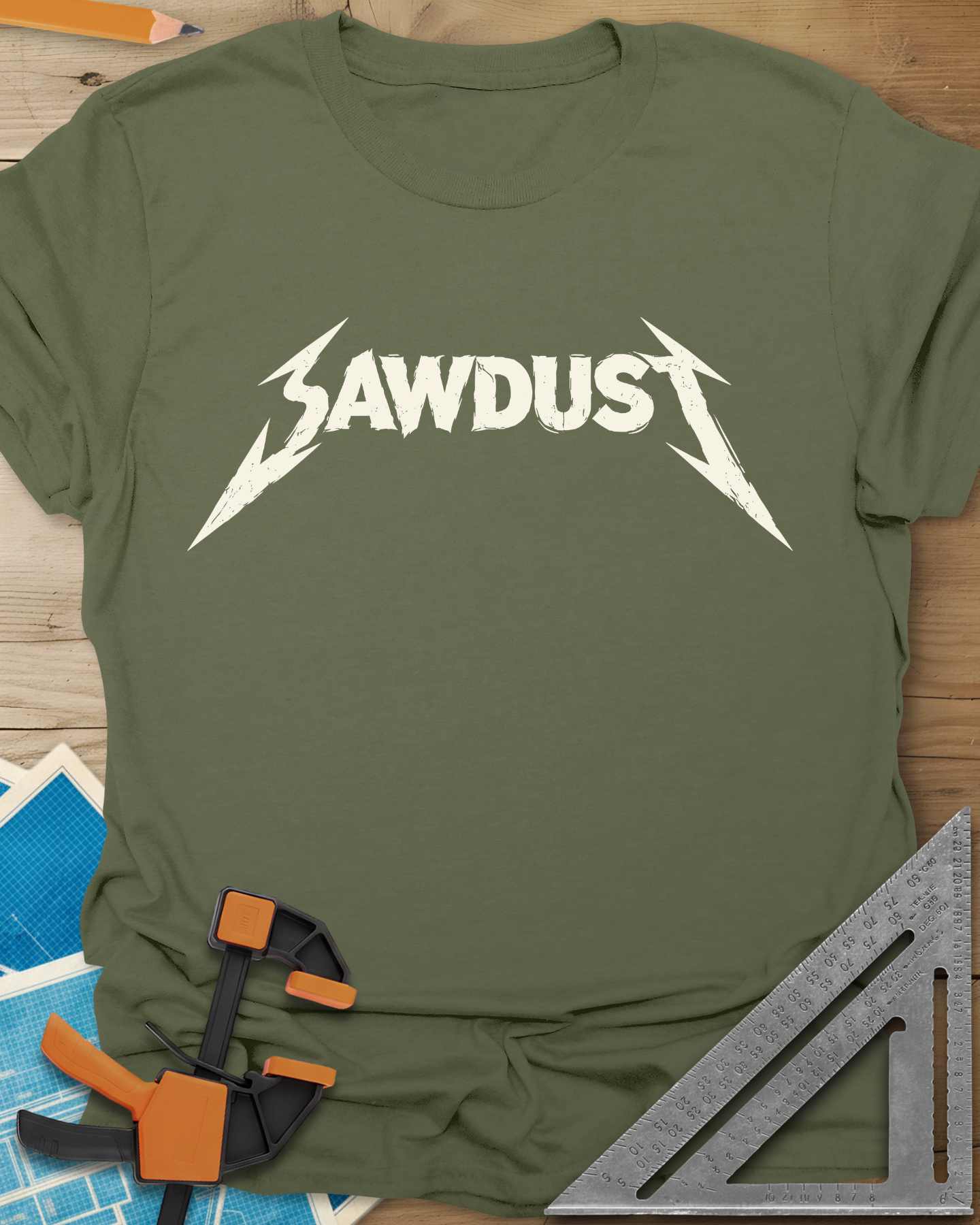 Sawdust Metal Logo Tee