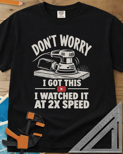 2x Speed - Premium Heavyweight Tee — black