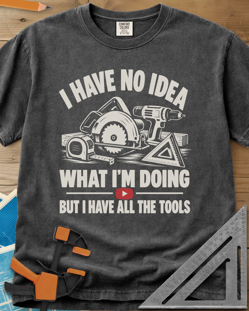 All The Tools - Premium Heavyweight Tee — pepper