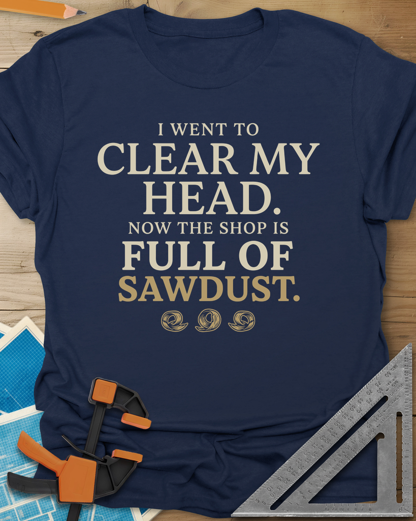 Went To Clear My Head Tee — navy