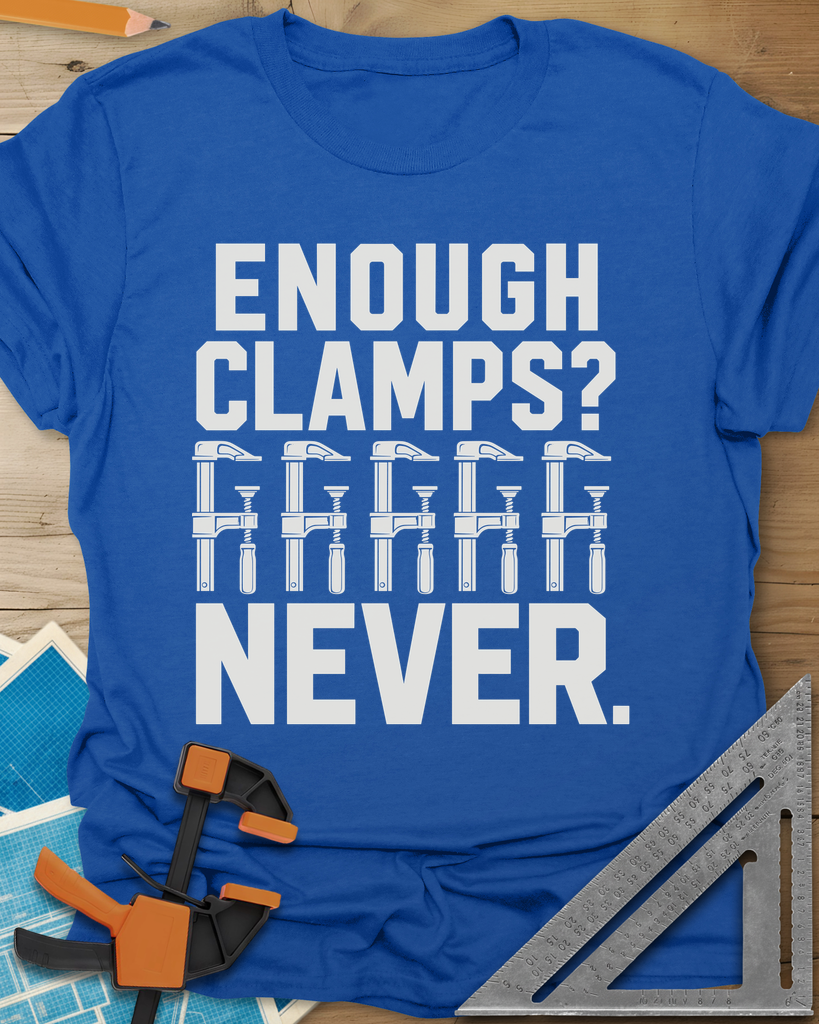 Enough Clamps Tee — royal