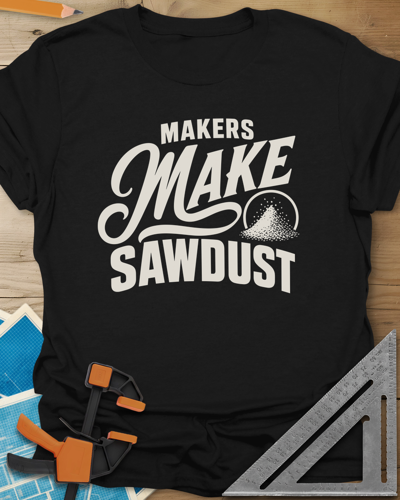 Make Sawdust Tee — black