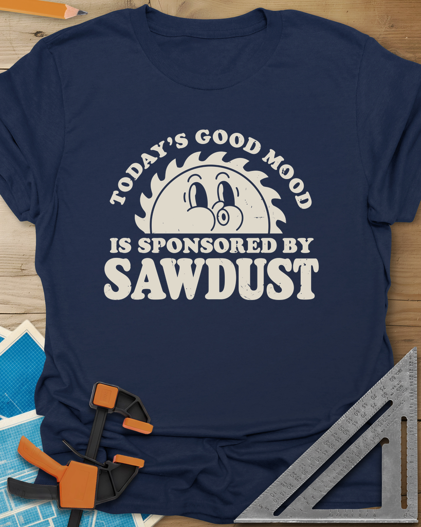 Sawdust Mood Tee — navy