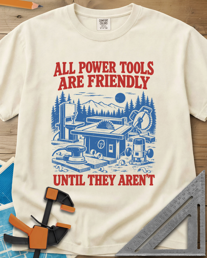 Friendly Tools - Premium Heavyweight Tee — ivory