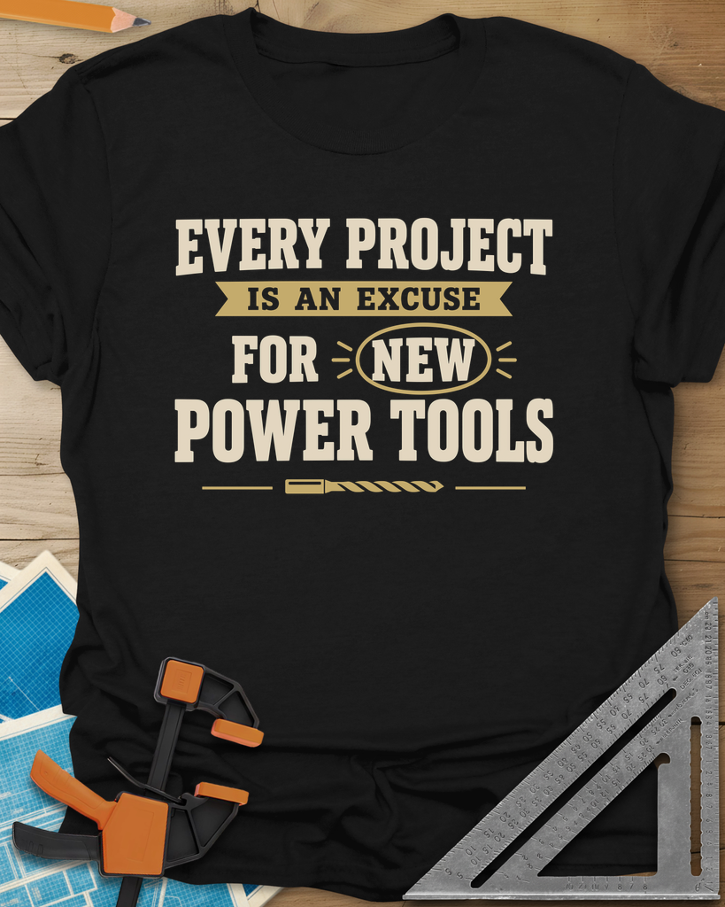 Every Project Is An Excuse Tee — black