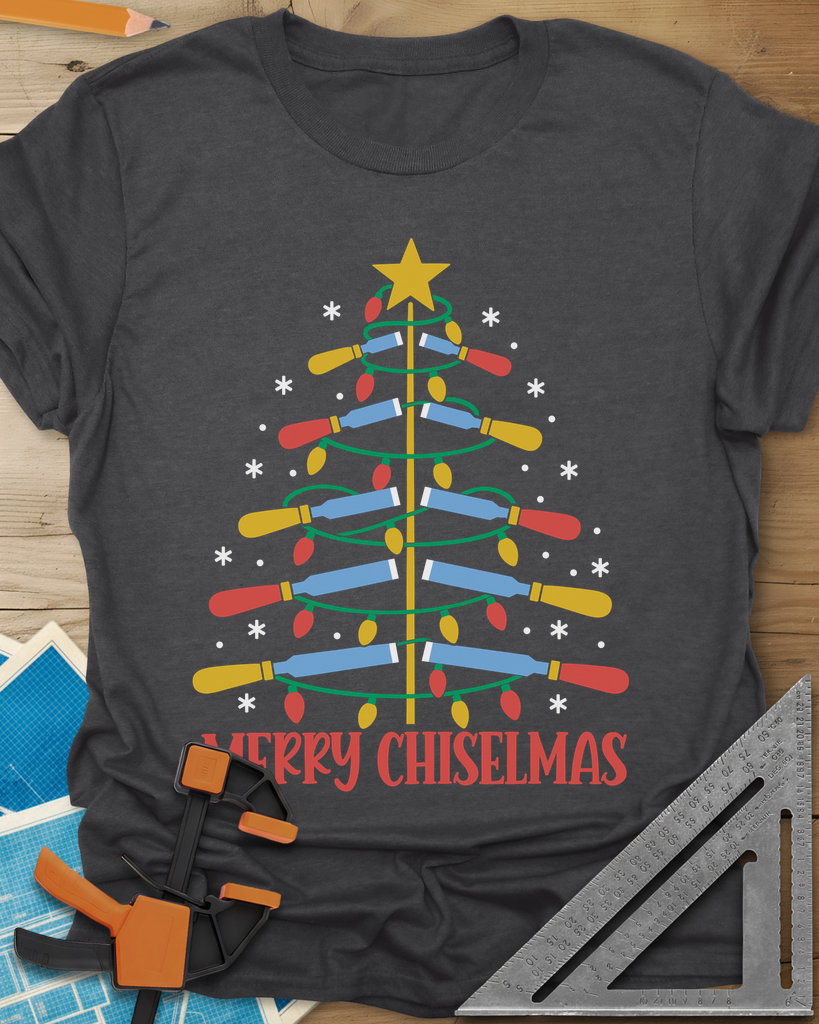 Chiselmas Tee — dark_heather_grey