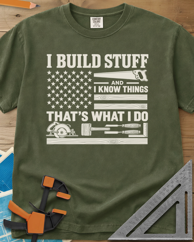 Build & Know - Premium Heavyweight Tee — hemp