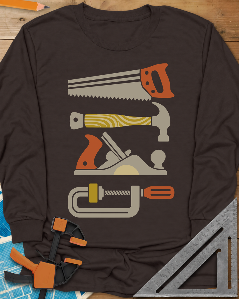 Tools Of The Trade Long Sleeve Tee — dark_chocolate