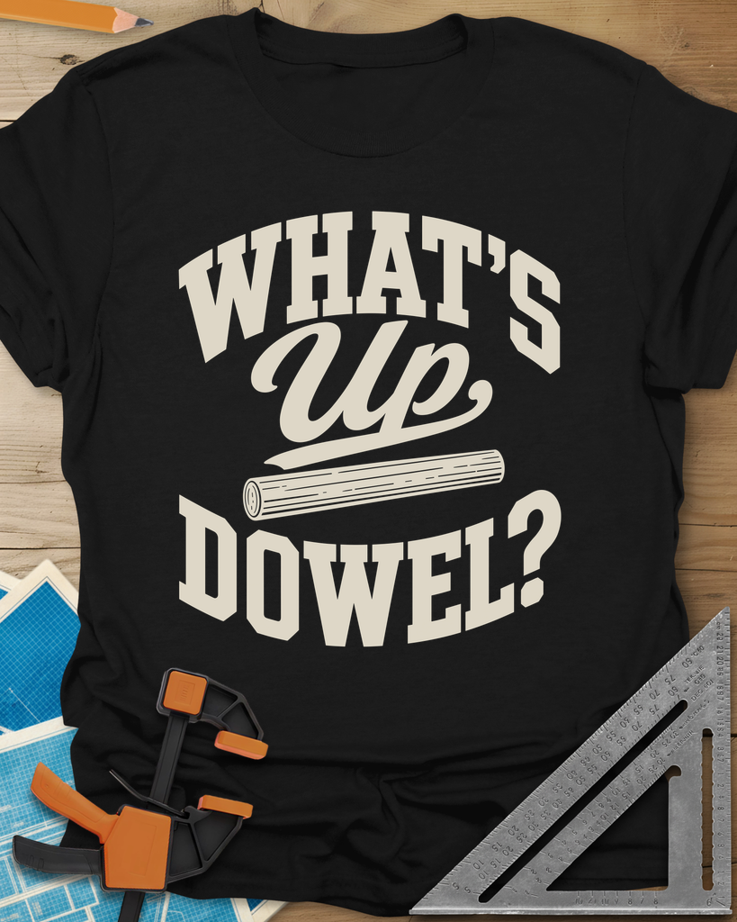 What'S Up Dowel Tee — black