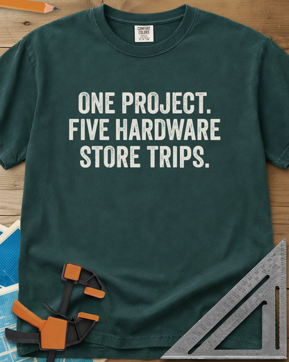 Five Store Trips - Premium Heavyweight Tee — blue_spruce