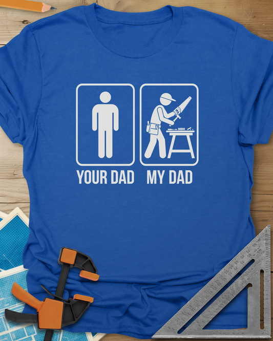 My Dad Woodworking Tee — royal