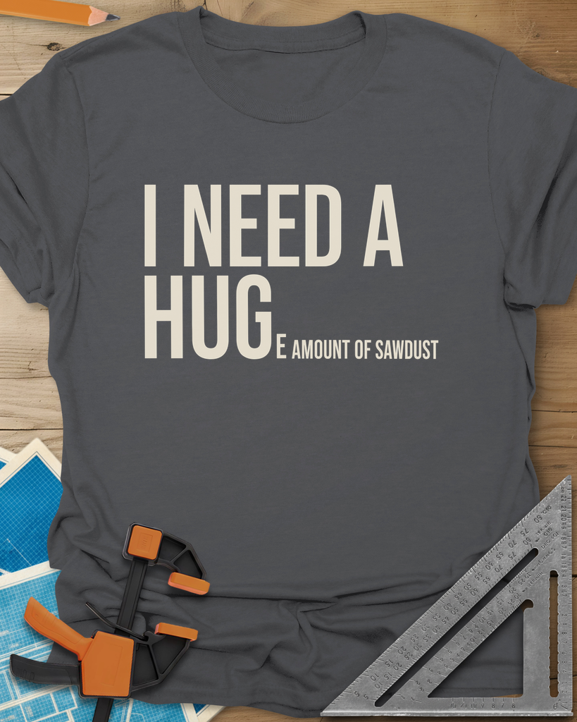 Need Sawdust Tee — charcoal