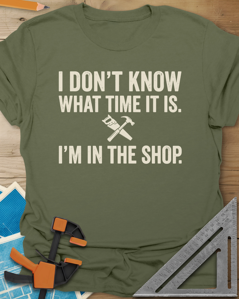 I Don't Know What Time It Is Tee — military_green
