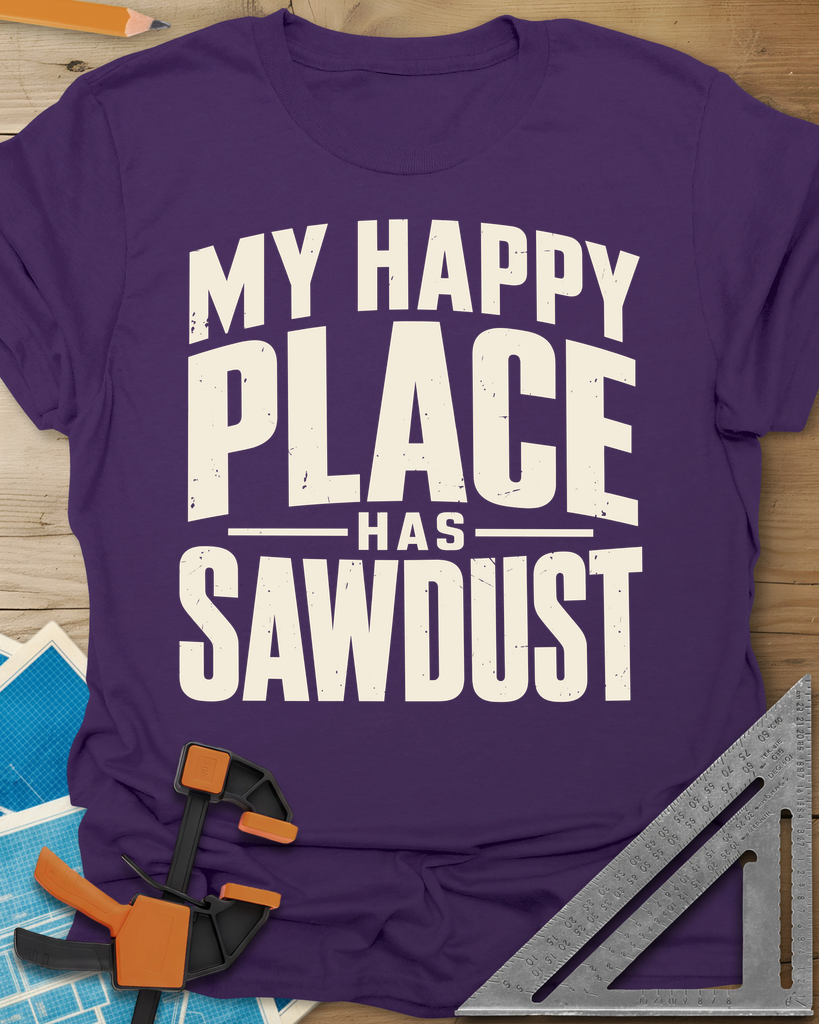 Happy Sawdust Tee — purple