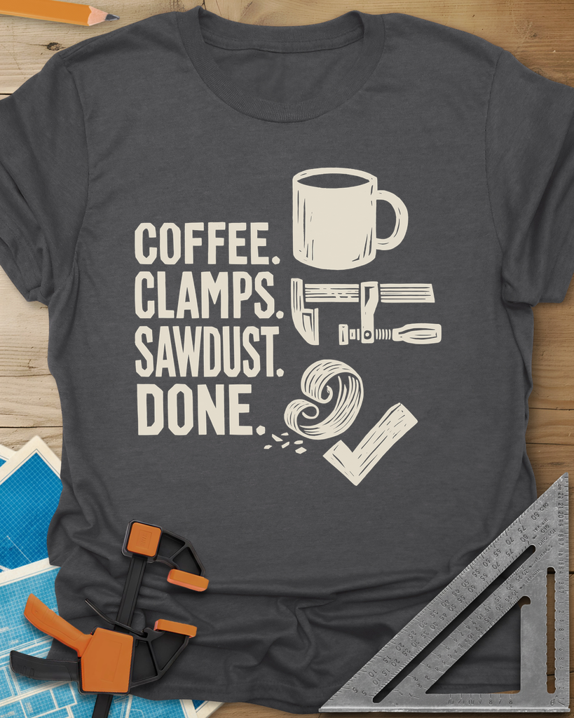 Coffee Clamps Tee — dark_heather