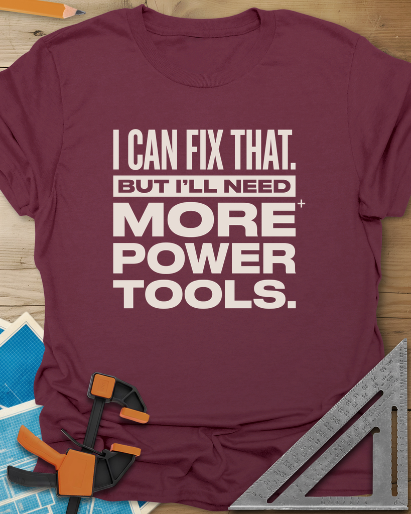 I Can Fix That Tee — maroon