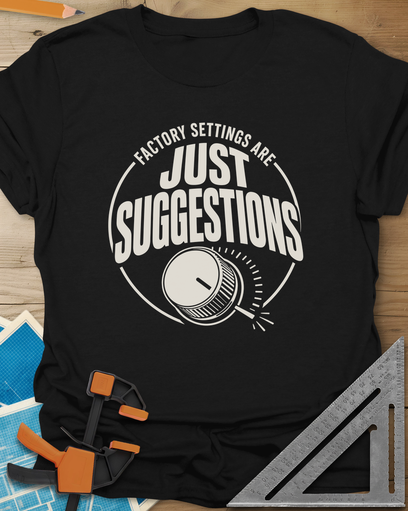 Factory Suggestions Tee — black