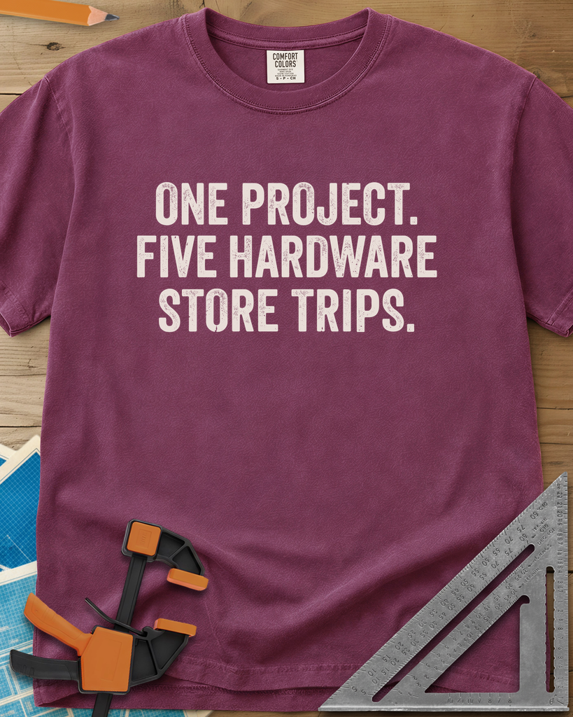 Five Store Trips - Premium Heavyweight Tee — berry