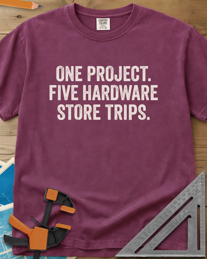 Five Store Trips - Premium Heavyweight Tee — berry