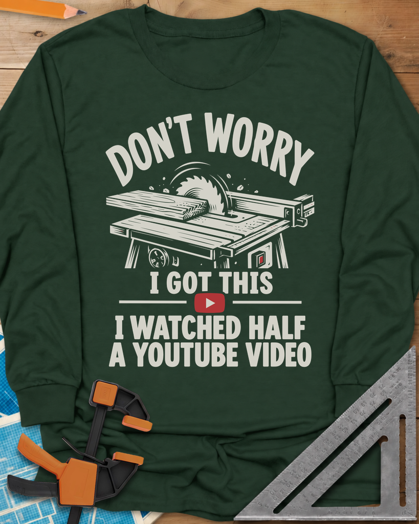 YouTube Video Long Sleeve Tee — forest_green