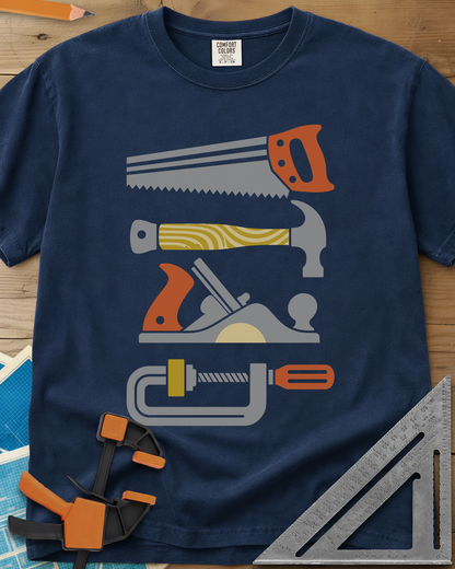 Tools Of The Trade - Premium Heavyweight Tee — navy