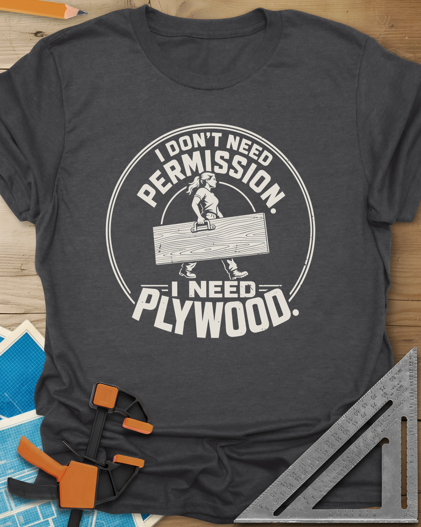 Need Plywood Tee — dark_heather_grey