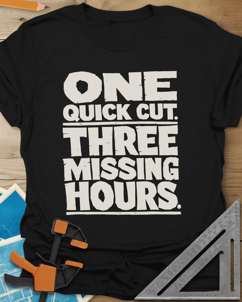 One Quick Cut Tee — black