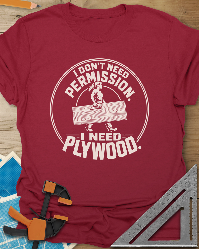 Need Plywood Tee — cardinal_red