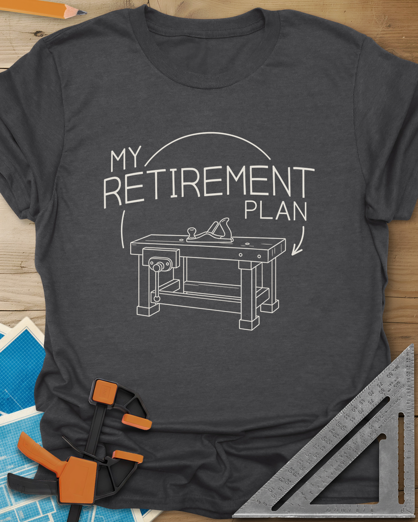 Retirement Plan Tee — dark_heather_grey