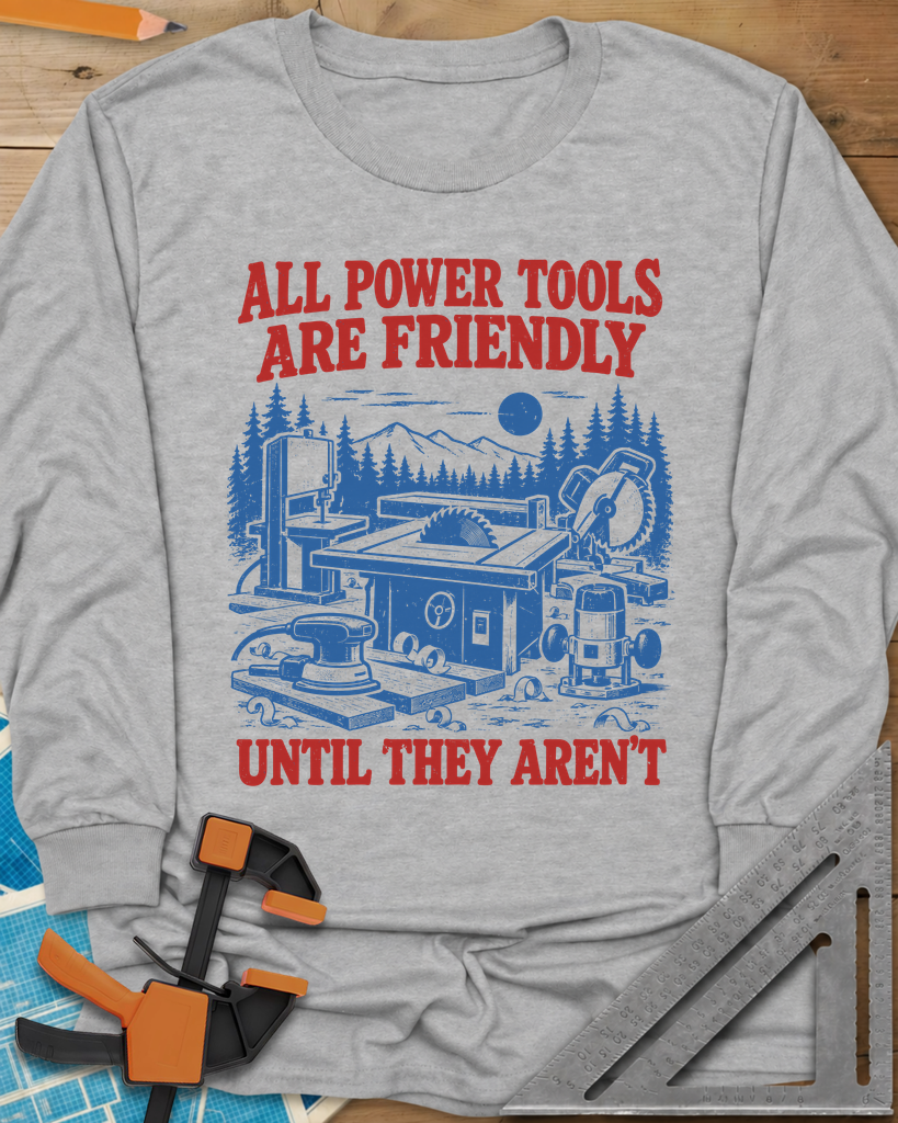 Friendly Tools Long Sleeve Tee — sport_grey