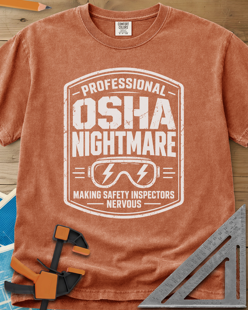 OSHA Nightmare - Premium Heavyweight Tee — yam