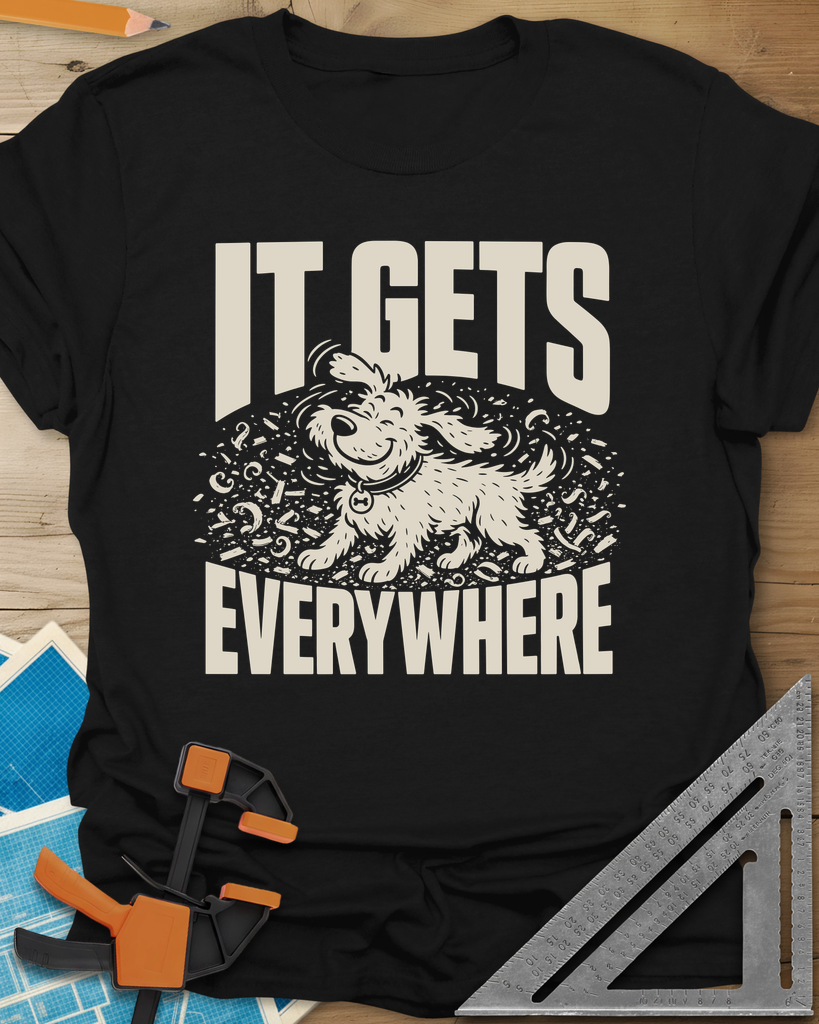 It Gets Everywhere Tee — black