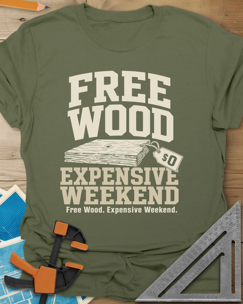 Free Wood Tee — military_green