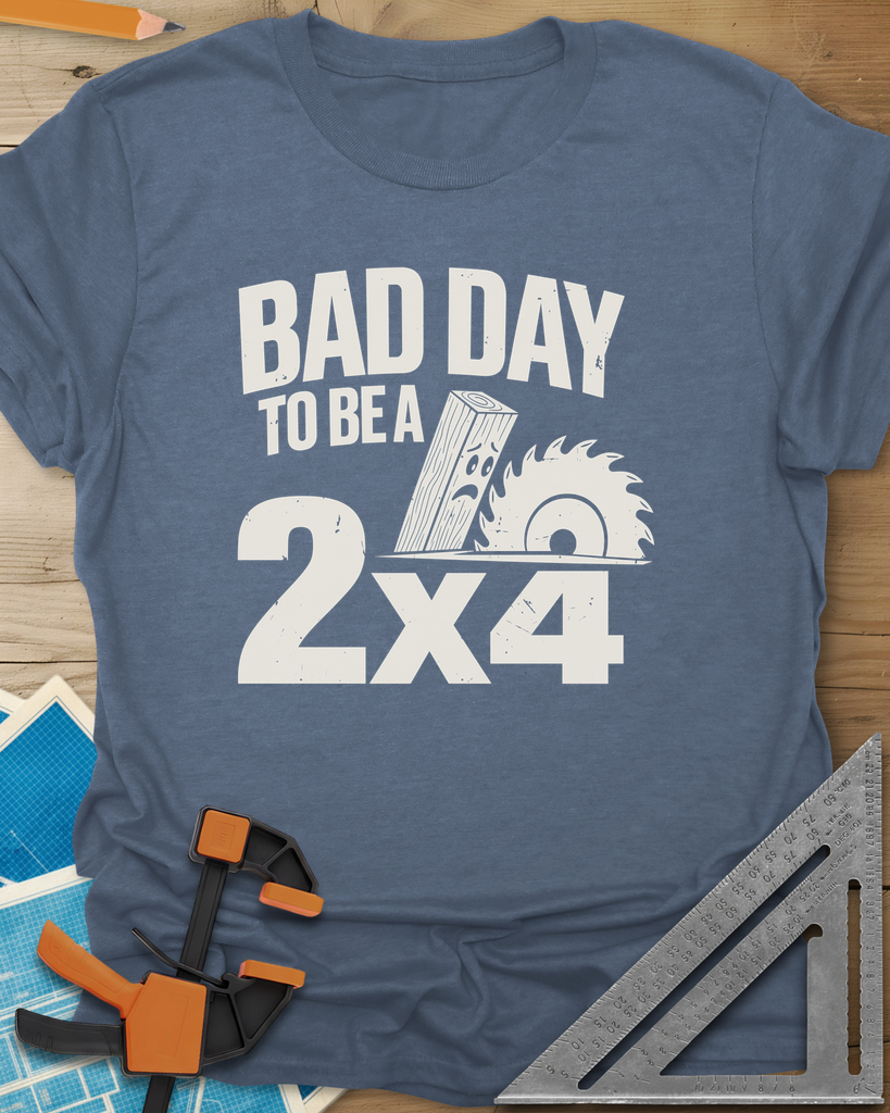 Bad Day 2x4 Tee — heather_indigo