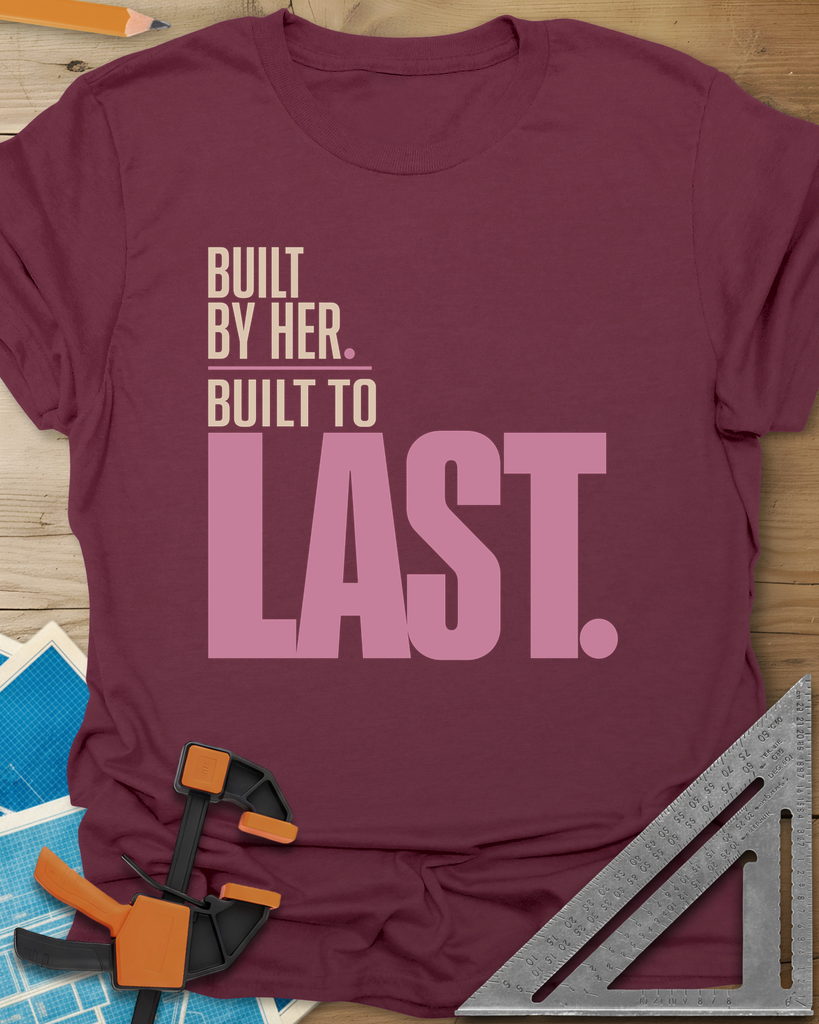 Built To Last Tee — maroon