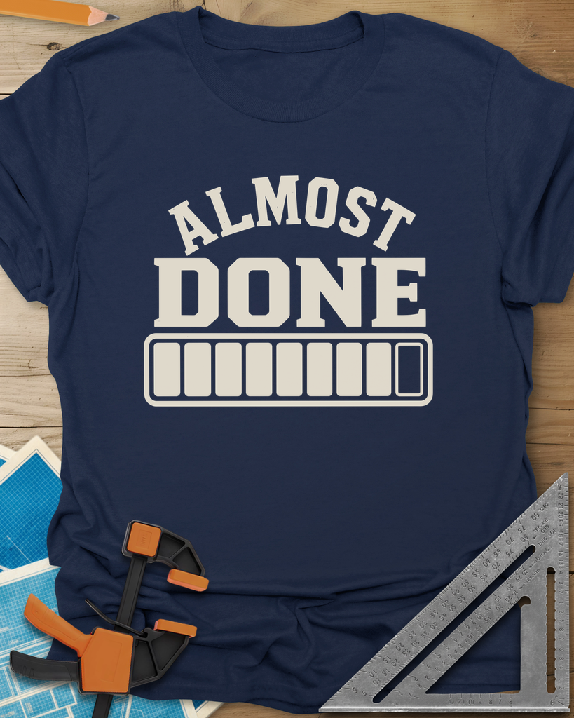 Almost Done Tee — navy