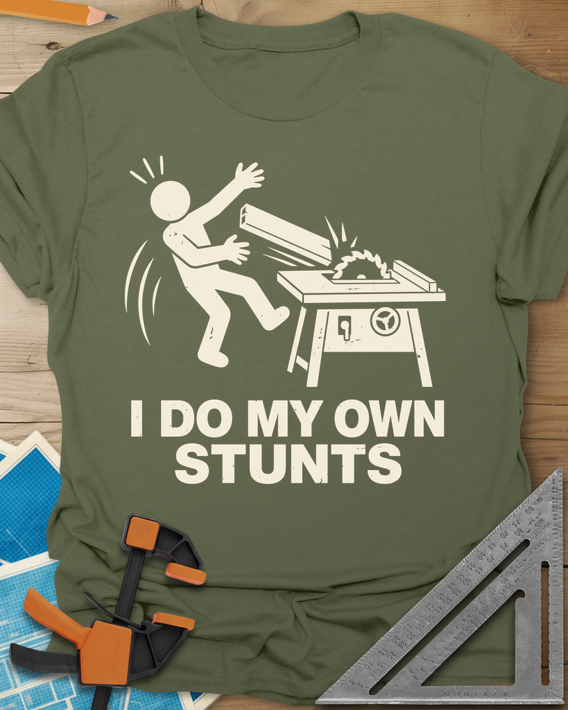 DIY Stunts Tee — military_green