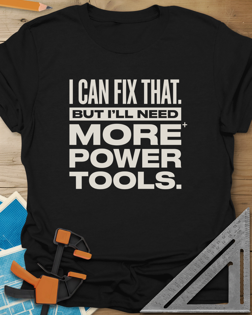 I Can Fix That Tee — black